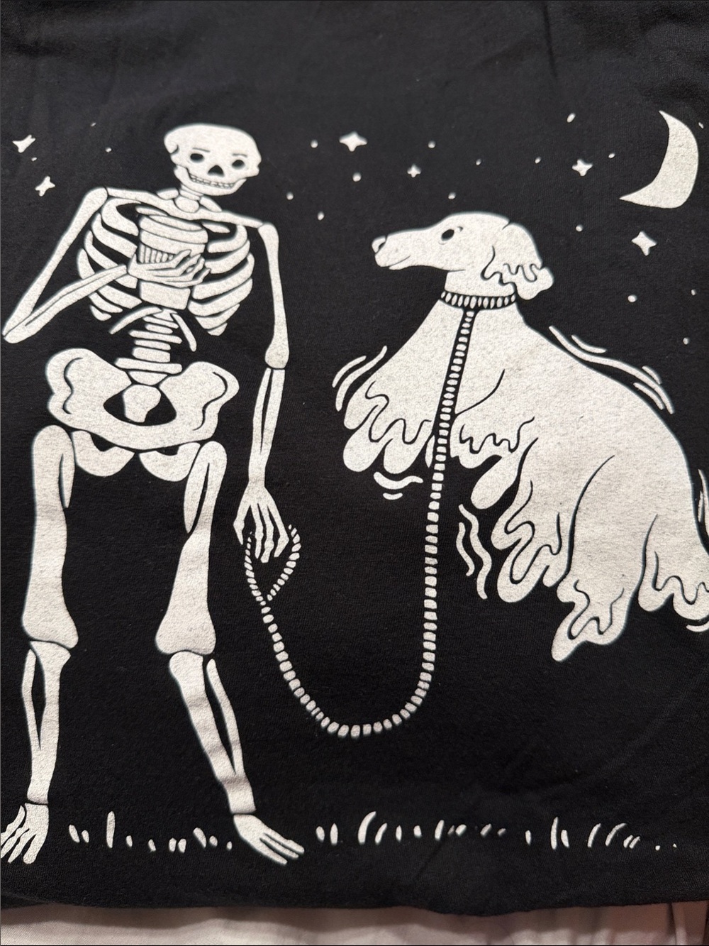 Grounds & Hounds Coffee Co. Skelly Long Sleeve Shirt Unisex Sz L - Picture 12 of 12